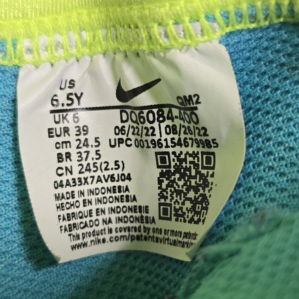 Youth 6.5 Nike Blazer Mid 77 GUC - Baltic Blue Pink Glow - Picture 8 of 9